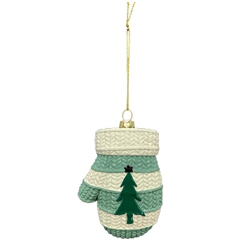 XmasHänger Lilian, grün, Plastik, 7x3,3x9,2 cm