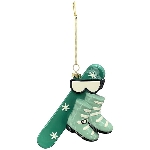 XmasHänger Lilian, grün, Plastik, 7x3,3x9,2 cm