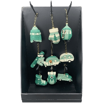 XmasHänger Lilian, grün, Plastik, 7x3,3x9,2 cm