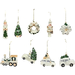 XmasHänger Lilian, weiß, Plastik, 4,8x4,6x15,5 cm