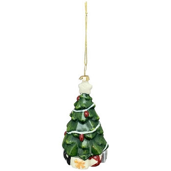 XmasHänger Lilian, weiß, Plastik, 4,8x4,6x15,5 cm