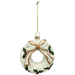 XmasHänger Lilian, weiß, Plastik, 4,8x4,6x15,5 cm