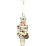 XmasHänger Lilian, weiß, Plastik, 4,8x4,6x15,5 cm