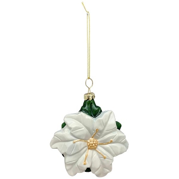 XmasHänger Lilian, weiß, Plastik, 4,8x4,6x15,5 cm