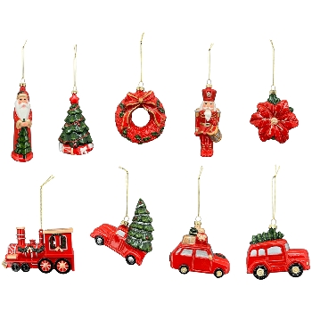 XmasHänger Lilian, Plastik, 4,8x4,6x15,5 cm