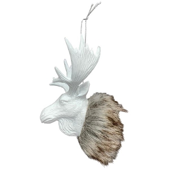 RentierHänger Lilian, weiß, Plastik, 8,5x6,5x13,3 cm