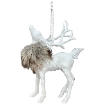 RentierHänger Lilian, weiß, Plastik, 8,5x6,5x13,3 cm