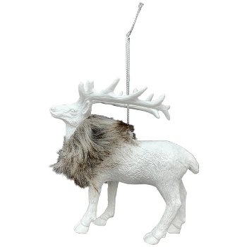 RentierHänger Lilian, weiß, Plastik, 8,5x6,5x13,3 cm