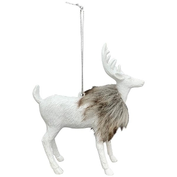 RentierHänger Lilian, weiß, Plastik, 8,5x6,5x13,3 cm