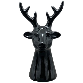 Rentier ZONDA, schwarz, Dolomite, 12,3x10x21,5 cm