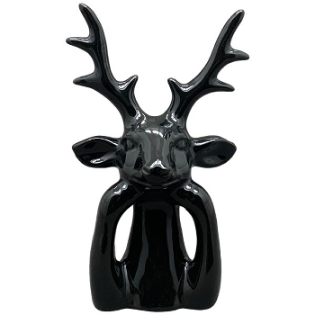 Rentier ZONDA, schwarz, Dolomite, 14,5x10x24 cm