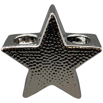 Stern TeeLichtHalter ArgenT, silber, Dolomite, 17x6,5x16 cm