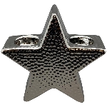 Stern TeeLichtHalter ArgenT, silber, Dolomite, 17x6,5x16 cm