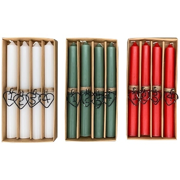 Kerzen Set/4 Lumière, Wachs, 2,15x2,15x20 cm