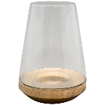 WindLicht Dost, Glas/Holz, 18x18x24 cm
