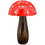 Pilz Dost, Holz/Metall, 20x20x30 cm