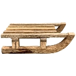 Schlitten Dost, Holz, 15x8x25 cm