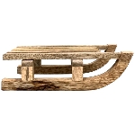 Schlitten Dost, Holz, 15x8x25 cm