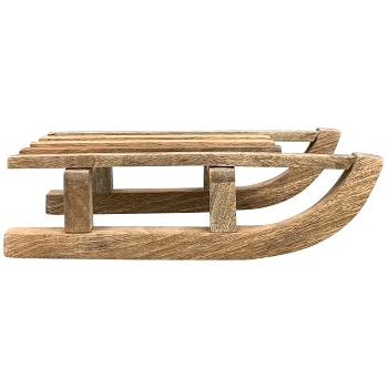 Schlitten Dost, Holz, 18x10x32 cm