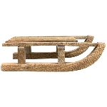 Schlitten Dost, Holz, 18x10x32 cm