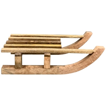 Schlitten Dost, Holz, 23x12x45 cm