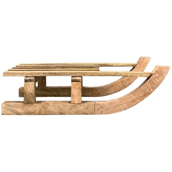 Schlitten Dost, Holz, 23x12x45 cm