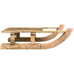 Schlitten Dost, Holz, 23x12x45 cm