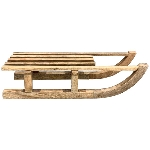 Schlitten Dost, Holz, 23x15x60 cm