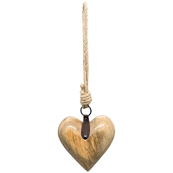 HerzHänger Dost, Holz, 15x7x15 cm