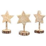 Stern Dost, natur, Holz, 10x7,5x18 cm, 10x7,5x19,5 cm, 10x7,5x19,5 cm