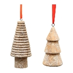 TannenBaumHänger Dost, natur, Holz, 6x6x10 cm, 6,5x6,5x14 cm