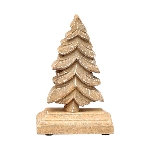 TannenBaum Dost, natur, Holz, 11,5x6x15,5 cm
