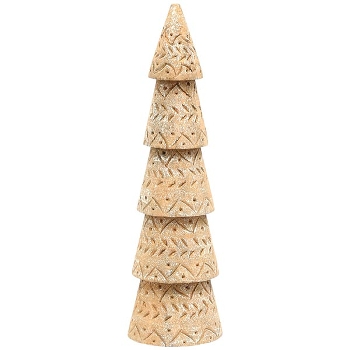 TannenBaum Dost, natur, Holz, 7,5x7,5x26 cm
