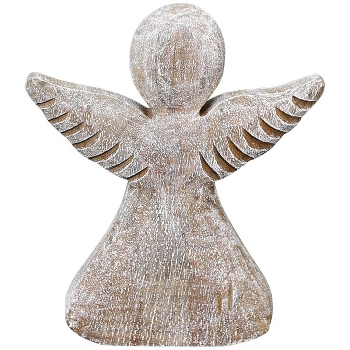 Engel Dost, natur, Holz, 16x4x18 cm