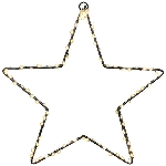 LED SternHänger Lumière, schwarz, Metall, 25x25 cm