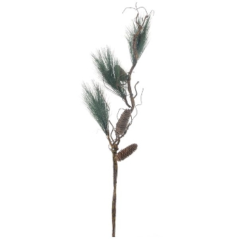 KiefernZweig mit Zapfen ArtificialNature, grün, 115 cm