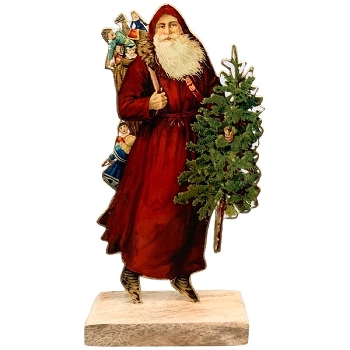 Santa LesFleurs, Metall, 11x5x22 cm