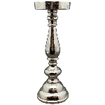 Kerzenhalter GROS, silber, Alu, 14x14x36 cm
