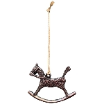 SchaukelPferdHänger Sobre, schwarz, Alu, 8x1x7 cm