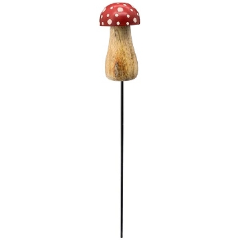 PilzStecker Dost, rot, Holz/Metall, 7 cm