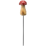 PilzStecker Dost, rot, Holz/Metall, 7 cm