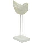 Vogel mitStänder LaMer, Polyresin, 18,8x9,4x35,7 cm