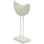 Vogel mitStänder LaMer, Polyresin, 23x11,3x43,4 cm