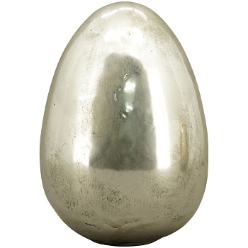 Ei ArgenT, silber, Stoneware, 14x14x20 cm