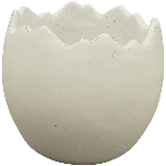 PflanzEi MITE, Weiß, Zement, 17x17x15 cm