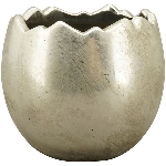 PflanzEi GROS, silber, Stoneware, 11x11x10 cm