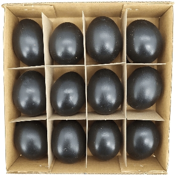Box mit Ei Goog, 12 tlg., schwarz, 19,5x19,5x5,5 cm