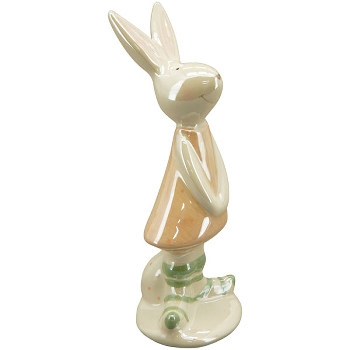 Hase Pearl, Keramik, 7x6,5x18,2 cm, 7x6,5x19,2 cm