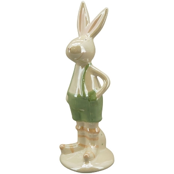 Hase Pearl, Keramik, 7x6,5x18,2 cm, 7x6,5x19,2 cm
