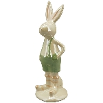 Hase Pearl, Keramik, 7x6,5x18,2 cm, 7x6,5x19,2 cm